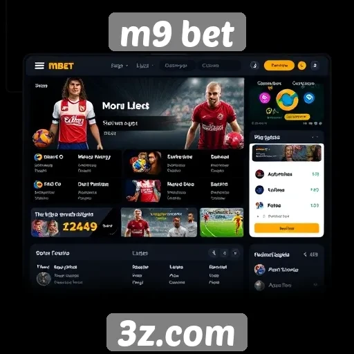 Interface amigável do M9 Bet facilita a navegação